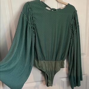 Peach Love California Green Bodysuit